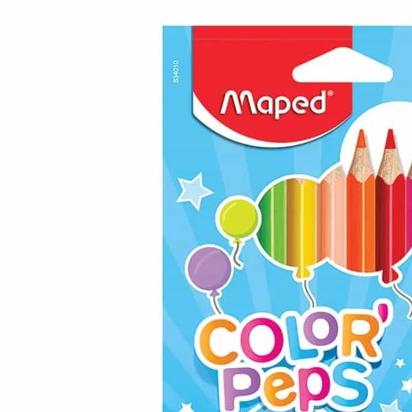 COLORES ESTUCHE C12 LARGOS PEPS MAPED TRIANG. JUMBO
